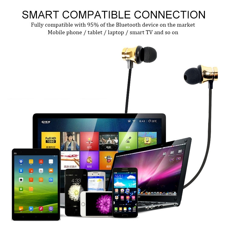 Écouteurs sans fil intra-auriculaires Bluetooth V4.2 magnétiques XT11, XT11 (Doré), XT11 (Bleu), XT11 (Bronze), XT11 (Argent)