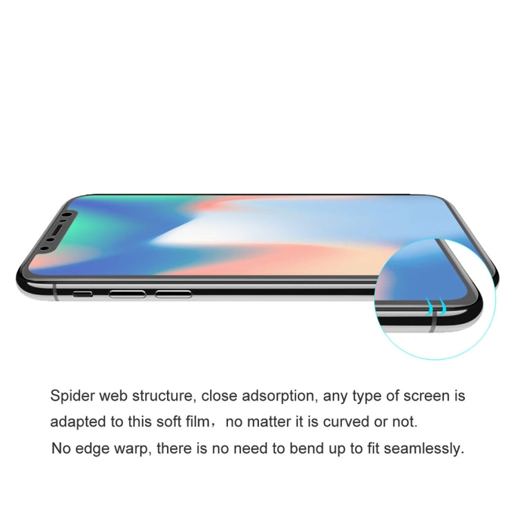 ENKAY Hat-Prince 0.1mm Protecteur d'écran 3D intégral Film Hydrogel Antidéflagrant pour iPhone XS, Matériau TPU+TPE+PET, iPhone XS