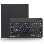 Étui pour tablette avec clavier Bluetooth détachable X-11B à texture unie pour iPad Pro 11 pouces 2020 / 2018, avec fente pour stylet, clavier noir