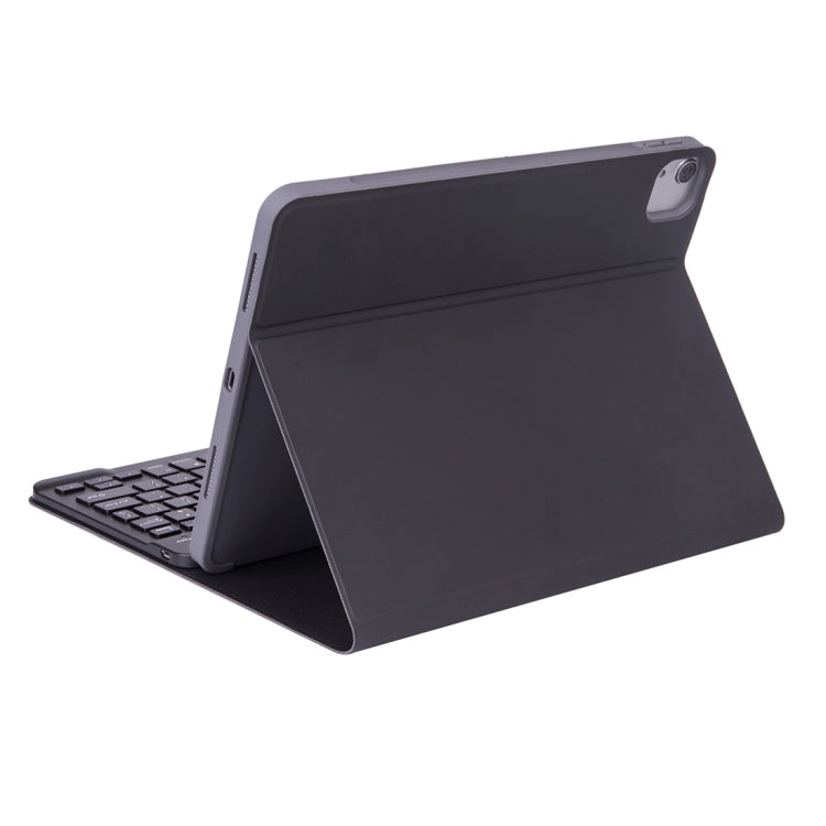 Étui pour tablette avec clavier Bluetooth détachable X-11B à texture unie pour iPad Pro 11 pouces 2020 / 2018, avec fente pour stylet, clavier noir