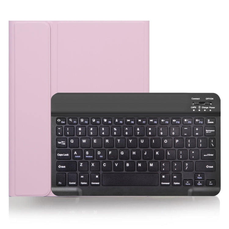 Étui pour tablette avec clavier Bluetooth détachable X-11B à texture unie pour iPad Pro 11 pouces 2020 / 2018, avec fente pour stylet, clavier noir