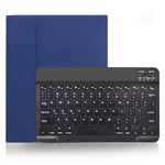 Étui pour tablette avec clavier Bluetooth détachable X-11B à texture unie pour iPad Pro 11 pouces 2020 / 2018, avec fente pour stylet, clavier noir