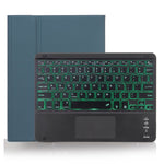 Étui pour tablette avec clavier Bluetooth détachable X-11BCS, texture unie, pour iPad Pro 11 pouces 2020 / 2018, avec pavé tactile, fente pour stylo et rétroéclairage