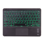 Étui pour tablette avec clavier Bluetooth détachable X-11BCS, texture unie, pour iPad Pro 11 pouces 2020 / 2018, avec pavé tactile, fente pour stylo et rétroéclairage