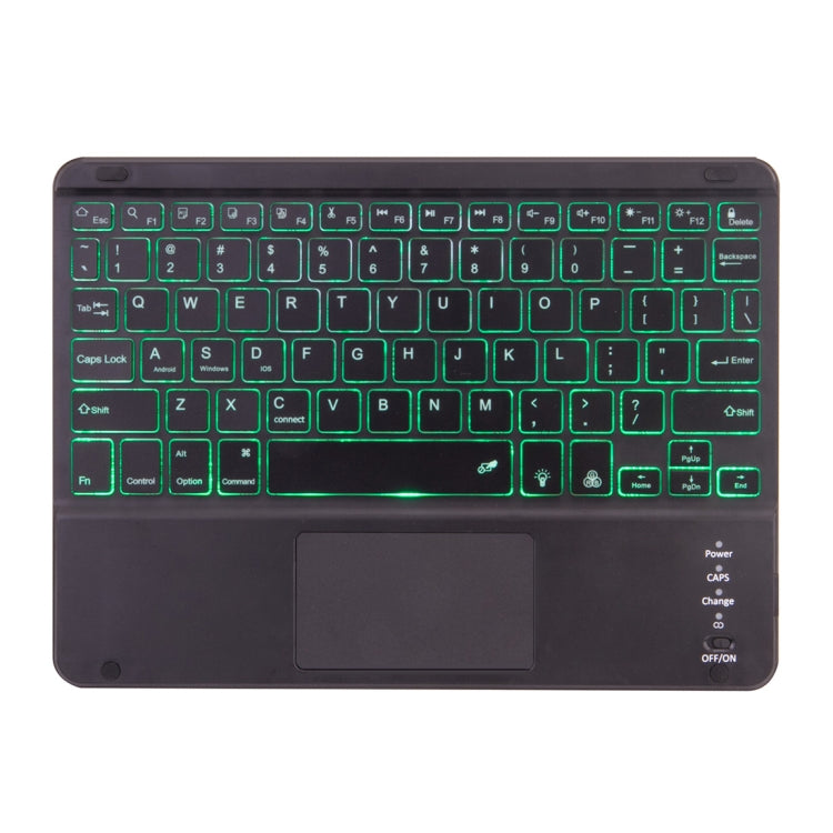 Étui pour tablette avec clavier Bluetooth détachable X-11BCS, texture unie, pour iPad Pro 11 pouces 2020 / 2018, avec pavé tactile, fente pour stylo et rétroéclairage