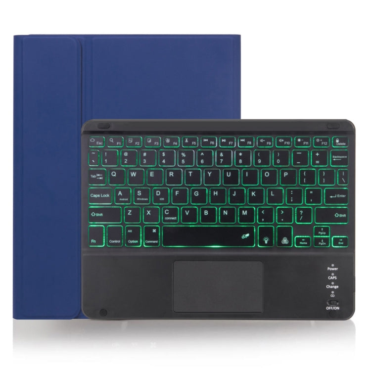 Étui pour tablette avec clavier Bluetooth détachable X-11BCS, texture unie, pour iPad Pro 11 pouces 2020 / 2018, avec pavé tactile, fente pour stylo et rétroéclairage
