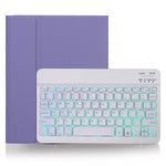 X-11BS Skin Plain Texture Detachable Bluetooth Keyboard Tablet Case for iPad Pro 11 inch 2020 / 2018, with Pen Slot & Backlight, White Keyboard