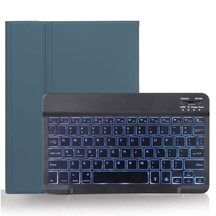 Coque de protection pour tablette X-11BS Skin Plain Texture avec clavier Bluetooth détachable pour iPad Pro 11 pouces 2020 / 2018, avec emplacement pour stylo et rétroéclairage, clavier noir