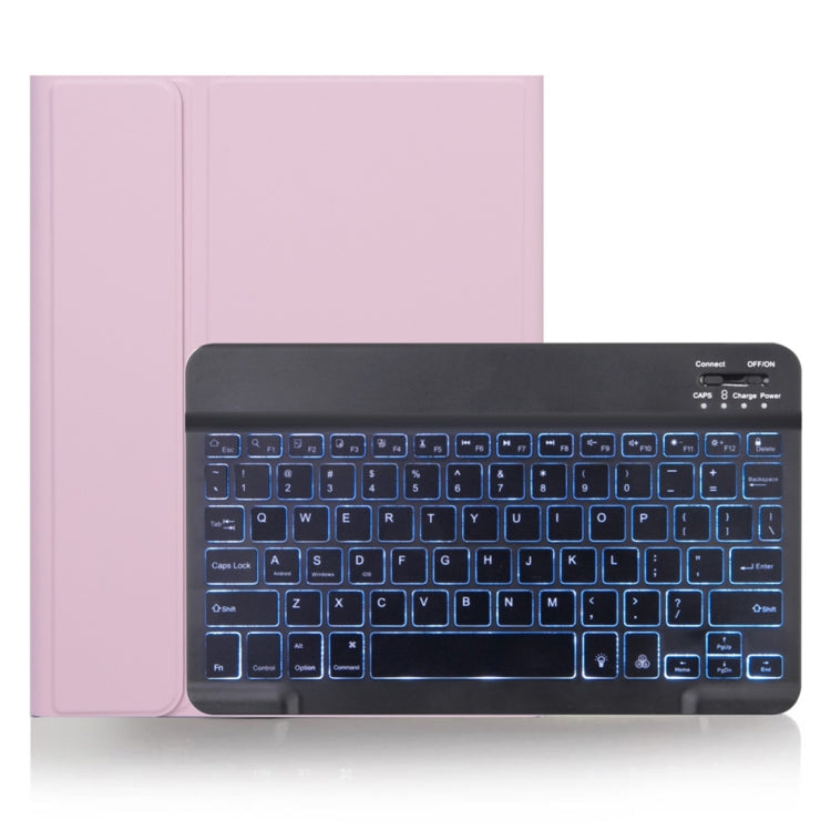 Coque de protection pour tablette X-11BS Skin Plain Texture avec clavier Bluetooth détachable pour iPad Pro 11 pouces 2020 / 2018, avec emplacement pour stylo et rétroéclairage, clavier noir
