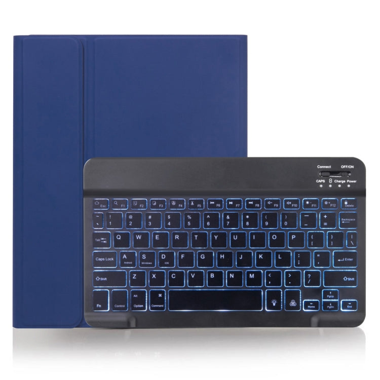 Coque de protection pour tablette X-11BS Skin Plain Texture avec clavier Bluetooth détachable pour iPad Pro 11 pouces 2020 / 2018, avec emplacement pour stylo et rétroéclairage, clavier noir
