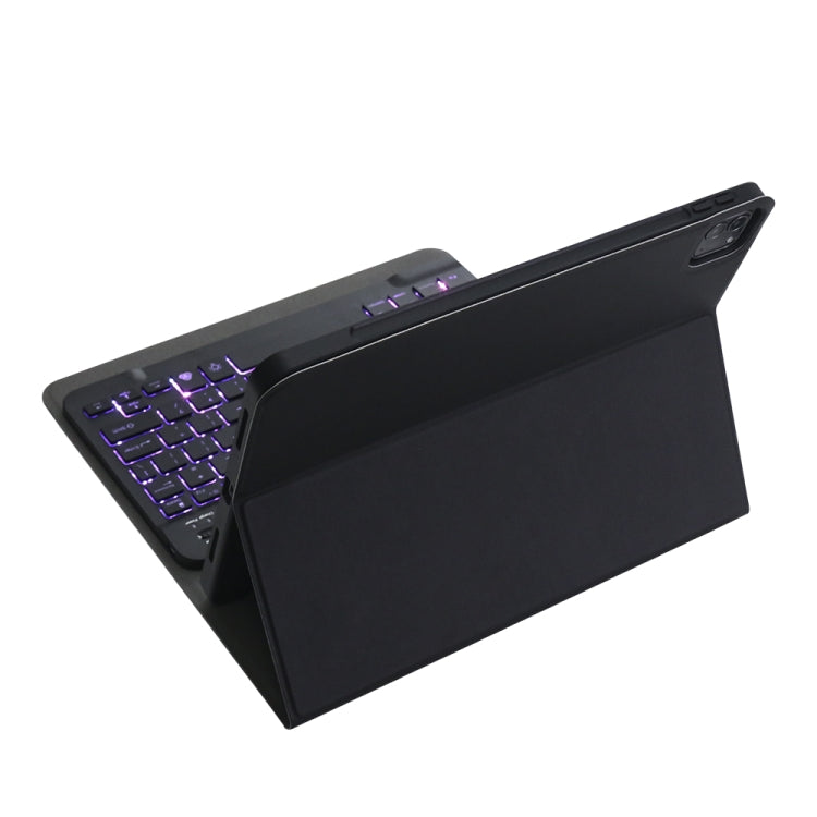 Étui pour tablette A11BS ultra-mince en ABS avec clavier Bluetooth détachable, rétroéclairage, fente pour stylet et support, pour iPad Pro 11 2022 / 2021 / Air 5 / Air 4