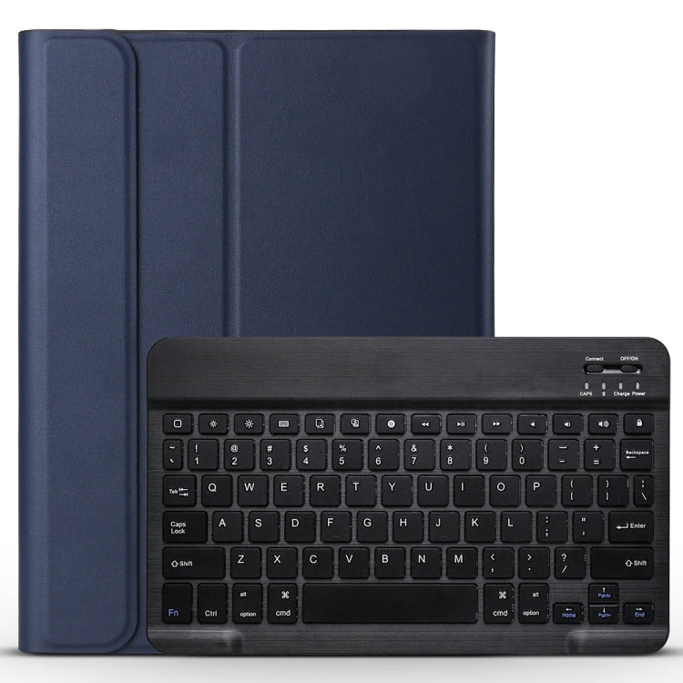 Étui pour tablette en cuir à rabat horizontal avec clavier Bluetooth détachable et texture brossée pour iPad Pro 11 pouces (2018)