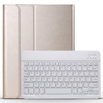 Étui pour tablette en cuir à rabat horizontal avec clavier Bluetooth détachable et texture brossée pour iPad Pro 11 pouces (2018)