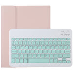TG11B Detachable Bluetooth Green Keyboard + Microfiber Leather Tablet Case for iPad Pro 11 inch (2020), with Pen Slot & Holder, Green Keyboard