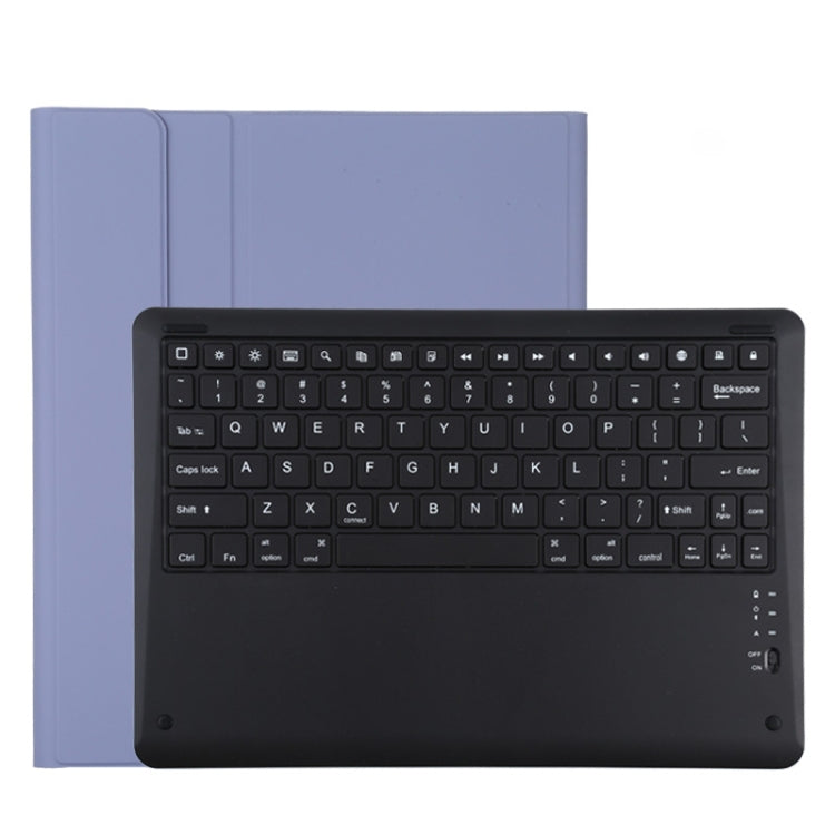 T129 Étui en cuir microfibre avec clavier Bluetooth détachable noir pour iPad Pro 12,9 pouces (2020), avec support, clavier noir