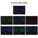 TG11BCS Étui pour tablette en cuir microfibre avec clavier Bluetooth détachable pour iPad Pro 11 pouces (2020), avec rétroéclairage, pavé tactile, fente pour stylet et support, clavier noir