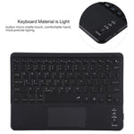 TG11BCS Étui pour tablette en cuir microfibre avec clavier Bluetooth détachable pour iPad Pro 11 pouces (2020), avec rétroéclairage, pavé tactile, fente pour stylet et support, clavier noir