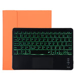 TG11BCS Étui pour tablette en cuir microfibre avec clavier Bluetooth détachable pour iPad Pro 11 pouces (2020), avec rétroéclairage, pavé tactile, fente pour stylet et support, clavier noir