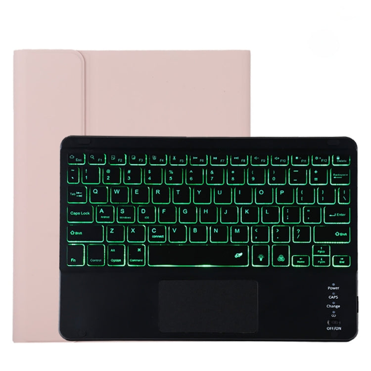 TG11BCS Étui pour tablette en cuir microfibre avec clavier Bluetooth détachable pour iPad Pro 11 pouces (2020), avec rétroéclairage, pavé tactile, fente pour stylet et support, clavier noir