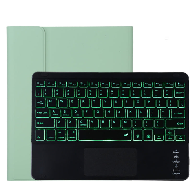 TG11BCS Étui pour tablette en cuir microfibre avec clavier Bluetooth détachable pour iPad Pro 11 pouces (2020), avec rétroéclairage, pavé tactile, fente pour stylet et support, clavier noir
