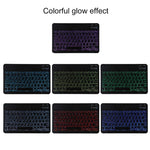 Clavier Bluetooth détachable TG11BS noir + étui en cuir microfibre pour tablette iPad Pro 11 pouces (2020), avec rétroéclairage et fente pour stylet et support, clavier noir