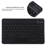 Clavier Bluetooth détachable TG11BS noir + étui en cuir microfibre pour tablette iPad Pro 11 pouces (2020), avec rétroéclairage et fente pour stylet et support, clavier noir