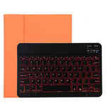Clavier Bluetooth détachable TG11BS noir + étui en cuir microfibre pour tablette iPad Pro 11 pouces (2020), avec rétroéclairage et fente pour stylet et support, clavier noir