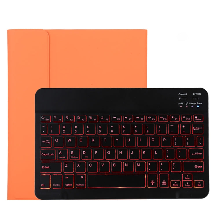 Clavier Bluetooth détachable TG11BS noir + étui en cuir microfibre pour tablette iPad Pro 11 pouces (2020), avec rétroéclairage et fente pour stylet et support, clavier noir