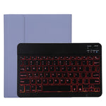 Clavier Bluetooth détachable TG11BS noir + étui en cuir microfibre pour tablette iPad Pro 11 pouces (2020), avec rétroéclairage et fente pour stylet et support, clavier noir