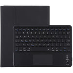 TG97BC Clavier Bluetooth détachable noir + étui pour tablette en cuir microfibre pour iPad 9,7 pouces, avec pavé tactile et fente et support pour stylo, TG97BC