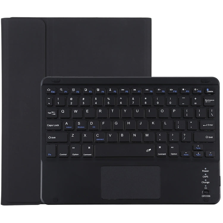 TG97BC Clavier Bluetooth détachable noir + étui pour tablette en cuir microfibre pour iPad 9,7 pouces, avec pavé tactile et fente et support pour stylo, TG97BC