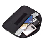 Sacoche de protection universelle en tissu Oxford anti-ondes pour téléphones portables de moins de 5,8 pouces, taille : 20*10cm, Noir 20x10cm, Rose 20x10cm, Kaki 20x10cm