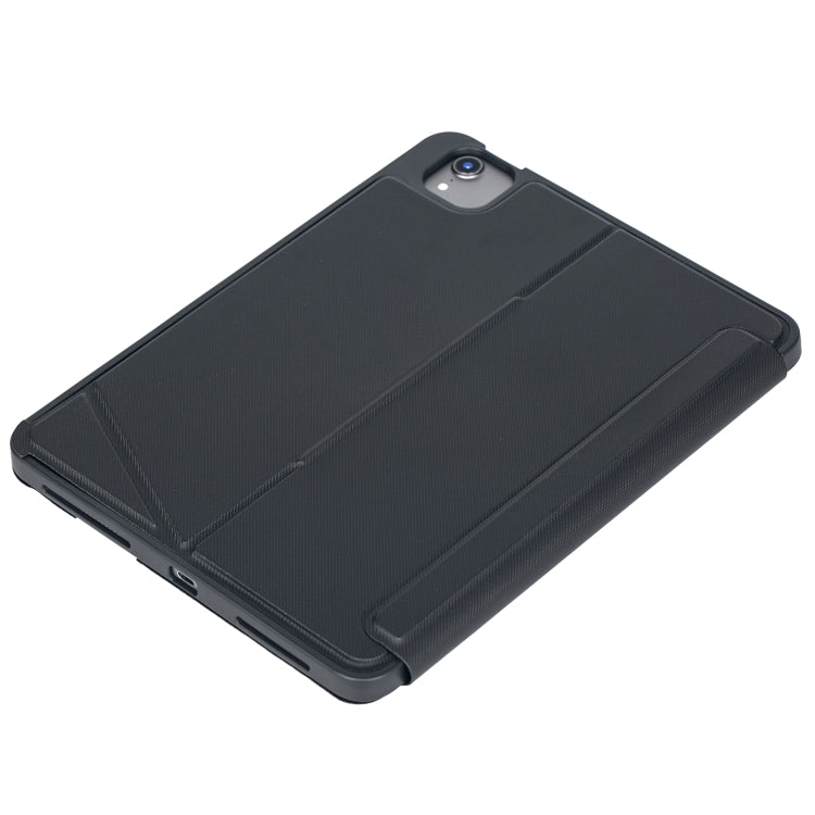 T11-AS Pour iPad Air 11 2025 / Air 5 / 4 10.9 / Pro 11 2022&2021&2020&2018 Clavier Bluetooth tactile rétroéclairé type fendu avec étui en cuir, T11-AS