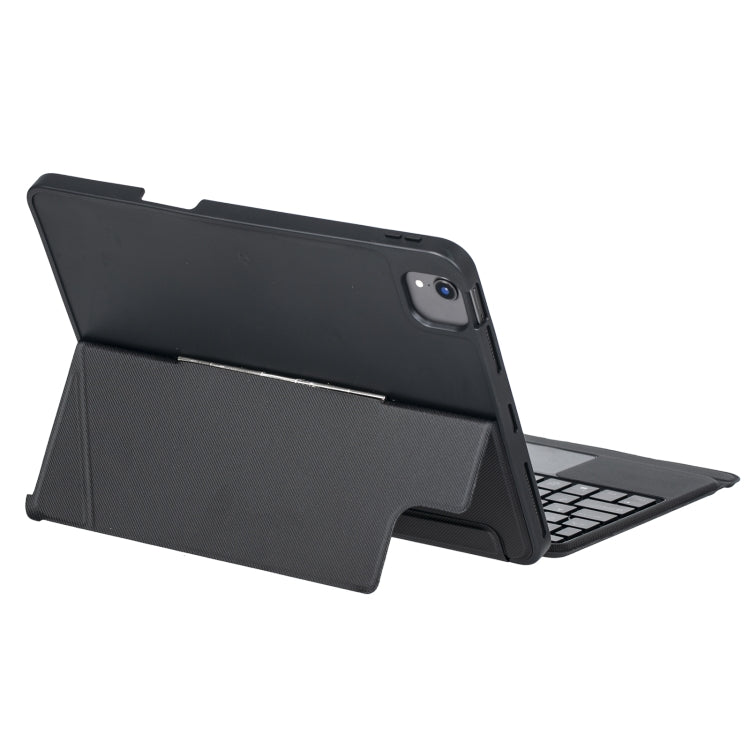 T11-AS Pour iPad Air 11 2025 / Air 5 / 4 10.9 / Pro 11 2022&2021&2020&2018 Clavier Bluetooth tactile rétroéclairé type fendu avec étui en cuir, T11-AS
