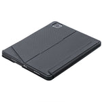 T129-AS Pour iPad Air 13 2025 / Pro 12.9 2022 / 2021 / 2020 / 2018 Clavier Bluetooth Tactile Rétroéclairé Dédoublable avec Étui en Cuir, T129-AS