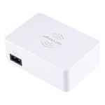 WLX-818F Chargeur 6-en-1 10W QC3.0 sans fil + USB-C / Type-C + 4 ports USB avec écran LCD intelligent, prise EU / AU, prise EU / AU (blanc)