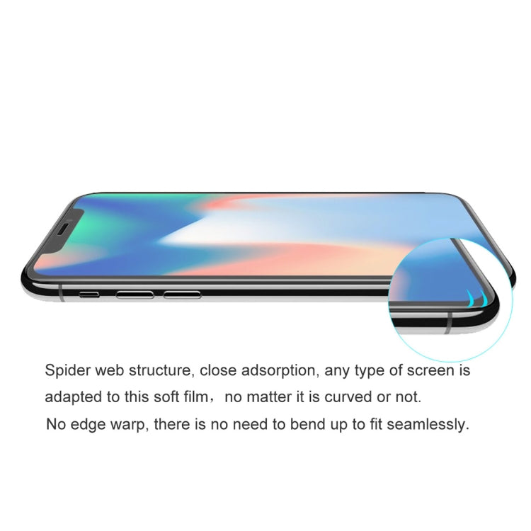 ENKAY Hat-Prince Film Hydrogel Anti-explosion 3D Plein Écran de 0,1 mm pour iPhone XR, Matériau TPU+TPE+PET, iPhone XR