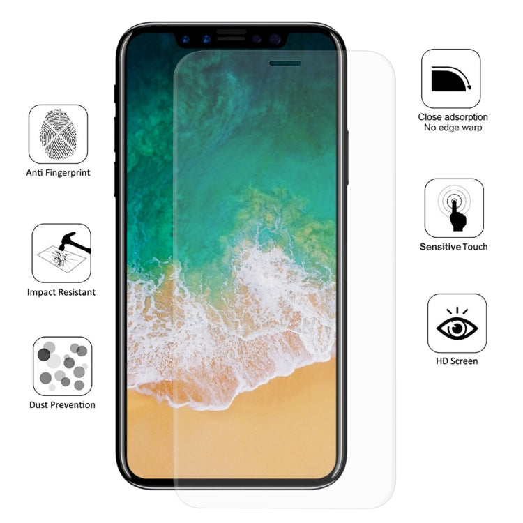ENKAY Hat-Prince Film Hydrogel Anti-explosion 3D Plein Écran de 0,1 mm pour iPhone XR, Matériau TPU+TPE+PET, iPhone XR