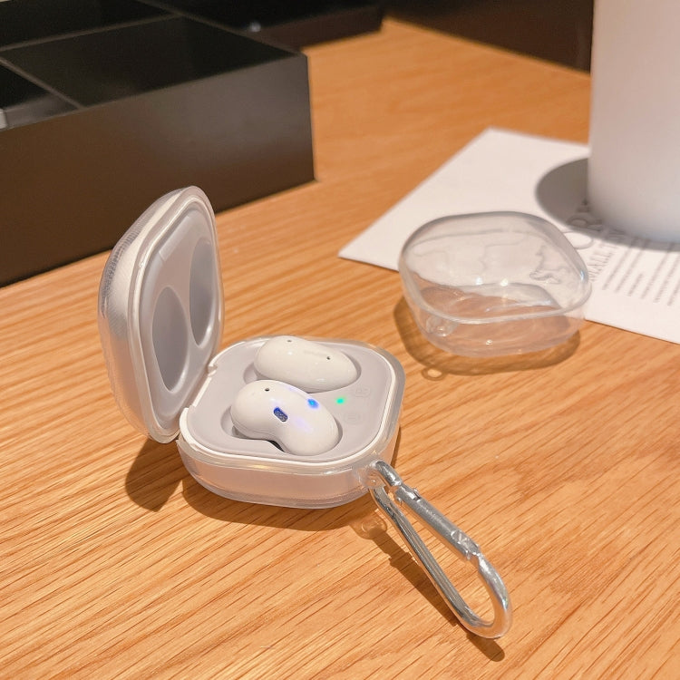 Étui de protection antichute transparent en TPU avec crochet pour écouteurs sans fil Samsung Galaxy Buds Live