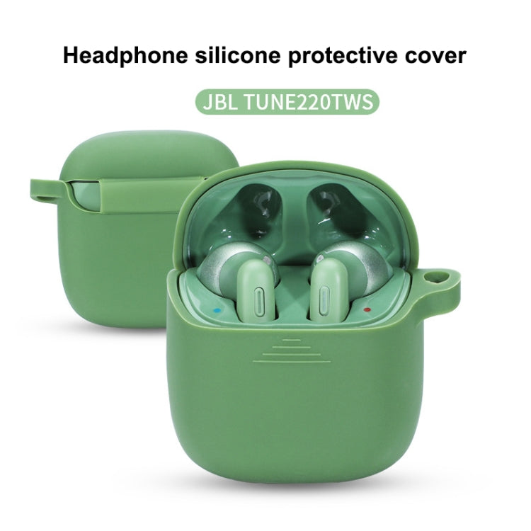 Étui de protection antichute en silicone couleur unie pour écouteurs sans fil JBL TUNE 220TWS