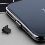 2 pièces bouchon anti-poussière universel en métal pour port de charge 8 broches iPhone