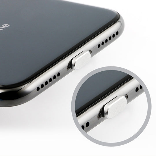 2 pièces bouchon anti-poussière universel en métal pour port de charge 8 broches iPhone