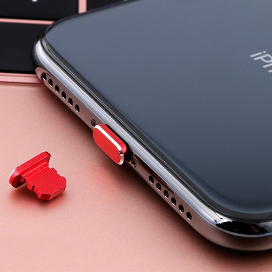 2 pièces bouchon anti-poussière universel en métal pour port de charge 8 broches iPhone