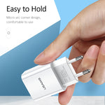 USAMS US-CC075 T18 Chargeur de voyage USB simple 2.1A, prise EU, prise EU