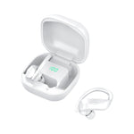 258 écouteurs Bluetooth sans fil avec boîte de chargement et affichage numérique, prise en charge tactile, appels HD, assistant vocal et NFC, MD03 noir, 258 blanc