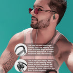 258 écouteurs Bluetooth sans fil avec boîte de chargement et affichage numérique, prise en charge tactile, appels HD, assistant vocal et NFC, MD03 noir, 258 blanc