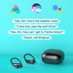 258 écouteurs Bluetooth sans fil avec boîte de chargement et affichage numérique, prise en charge tactile, appels HD, assistant vocal et NFC, MD03 noir, 258 blanc