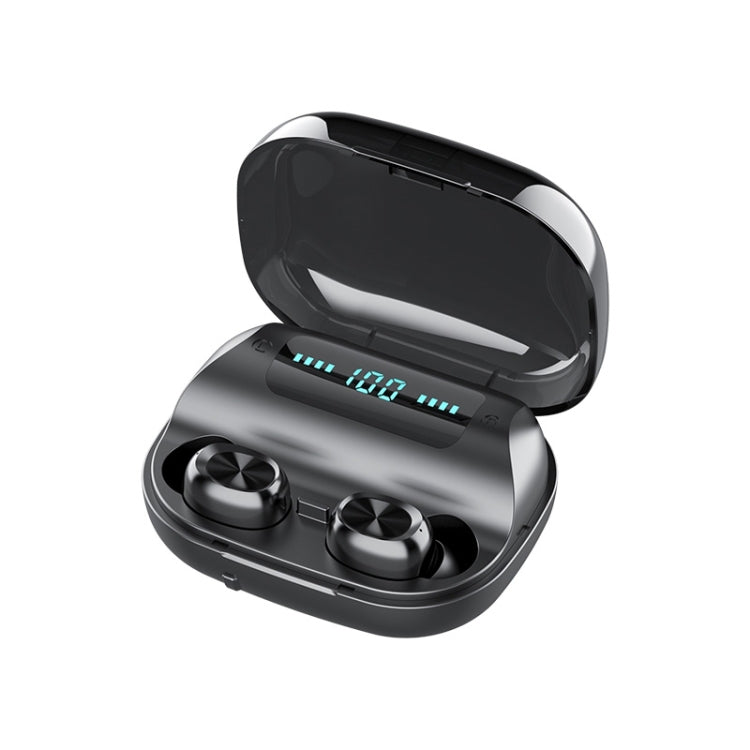 Écouteur Bluetooth TWS 263 CVC8.0 à réduction de bruit avec boîte de chargement, support tactile & affichage batterie LED à trois écrans & support téléphone & batterie externe & appel HD & assistant vocal, 263