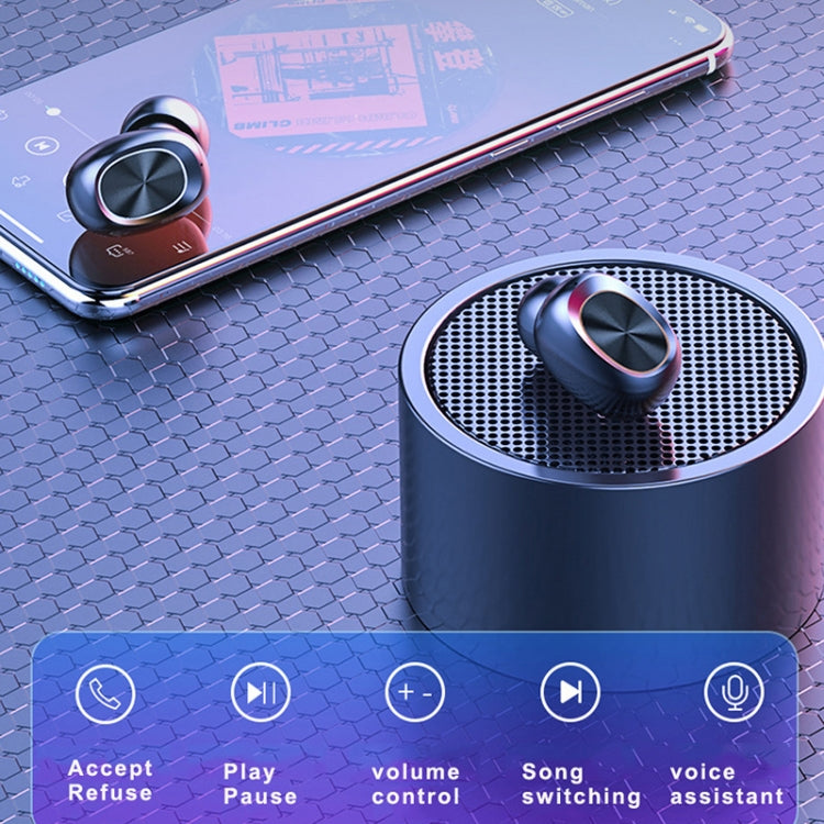 Écouteur Bluetooth TWS 263 CVC8.0 à réduction de bruit avec boîte de chargement, support tactile & affichage batterie LED à trois écrans & support téléphone & batterie externe & appel HD & assistant vocal, 263