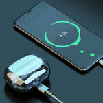 Écouteur Bluetooth TWS 263 CVC8.0 à réduction de bruit avec boîte de chargement, support tactile & affichage batterie LED à trois écrans & support téléphone & batterie externe & appel HD & assistant vocal, 263